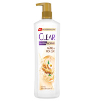 Dầu gội Clear gừng & hoa cúc sạch gàu nuôi dưỡng tóc 623ml