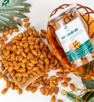 Hạnh Nhân Rang Bơ Hàng Chuẩn Nhập Khẩu - 500Gr Lon Pet 